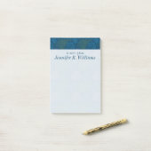 Post-it® Motif maritime Vintage| Ajouter votre nom (Sur un bureau)