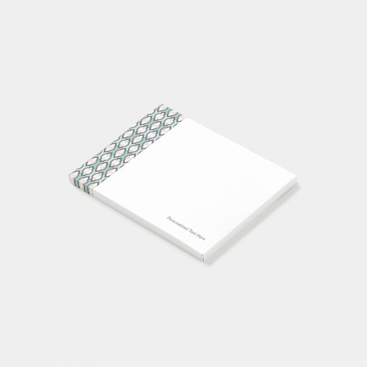 Post-it® Motif marocain de turquoise (Incliné)