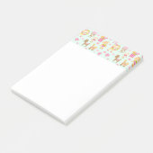 Post-it® Motif mignon avec Animaux et Jouets heureux (Incliné)
