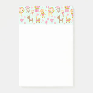 Post-it® Motif mignon avec Animaux et Jouets heureux