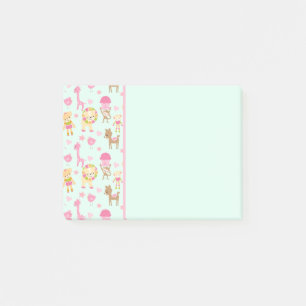 Post-it® Motif mignon avec des animaux et des jouets heureu