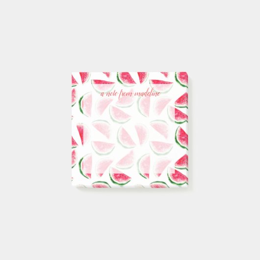 Post-it® Motif mignon d'ananas et de pastèque (Devant)