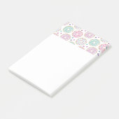 Post-it® Motif mignon de beigne coloré (Incliné)