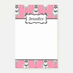 Post-it® Motif mignon de chiot de Schnauzer miniature