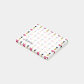 Post-it® Motif mignon de griffonnage d'ananas et de (Incliné)