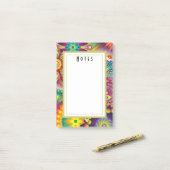 Post-it® Motif multicolore Art Déco (Sur un bureau)