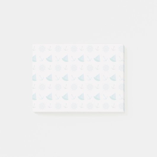 Post-it® Motif nautique d'amusement d'été (Devant)