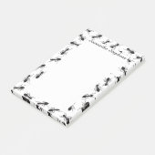 Post-it® Motif noir drôle de fourmis (Incliné)