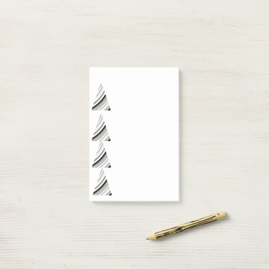 Post-it® Motif noir et blanc amusant (Sur un bureau)