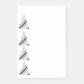 Post-it® Motif noir et blanc amusant (Devant)