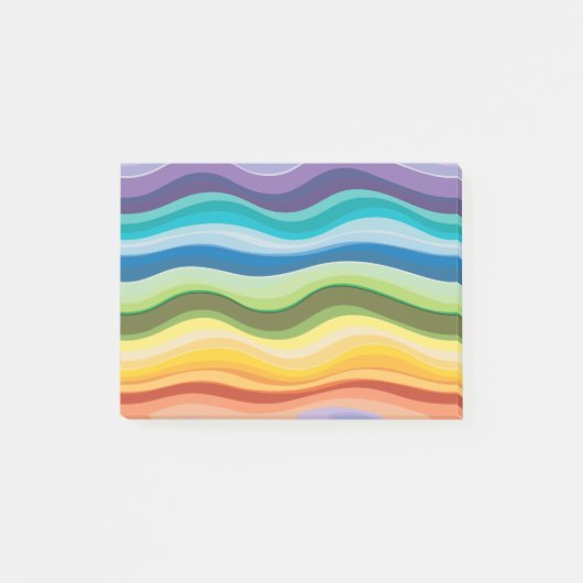 Post-it® Motif Ondulations Multicolores 2 (Devant)