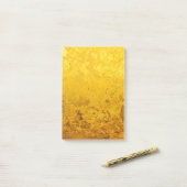 Post-it® motif OR pur / feuille d'or (Sur un bureau)