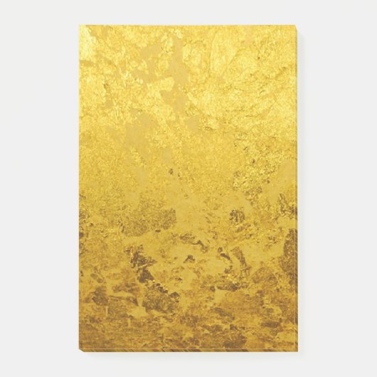 Post-it® motif OR pur / feuille d'or (Devant)