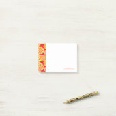 Post-it® motif orange (Sur un bureau)