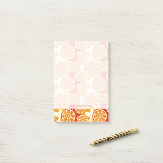 Post-it® motif orange (Sur un bureau)