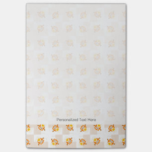 Post-it® Motif orange d'illustration de hibou