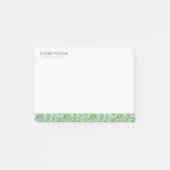 Post-it® Motif Paisley vert et blanc (Devant)