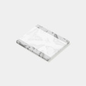 Post-it® Motif Papillon, Motif De Papillons, Gris (Incliné)