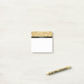 Post-it® Motif Parties scintillant Blanc Et Or (Sur un bureau)