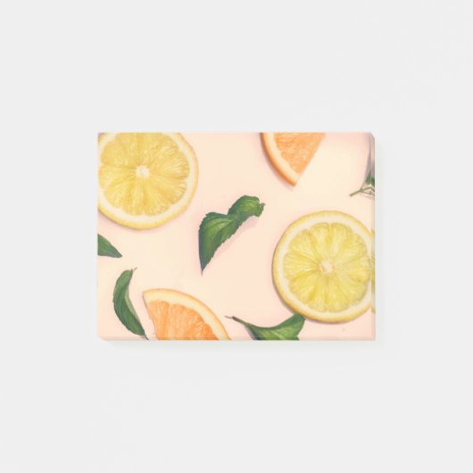 Post-it® Motif pastel aux fruits (Devant)