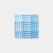 Post-it® Motif patchwork bleu (Devant)