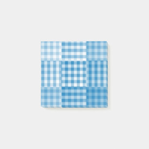 Post-it® Motif patchwork bleu
