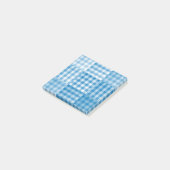 Post-it® Motif patchwork bleu (Incliné)