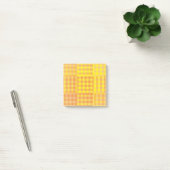 Post-it® Motif patchwork damier jaune orange (Bureau)