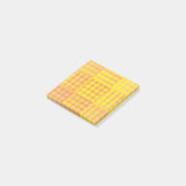 Post-it® Motif patchwork damier jaune orange (Incliné)