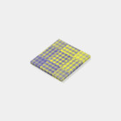 Post-it® Motif patchwork damier jaune violet (Incliné)