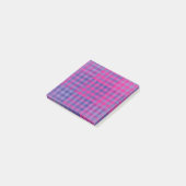 Post-it® Motif patchwork damier rose violet (Incliné)