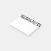 Post-it® Motif Patchwork Noir & Blanc 02 (Incliné)