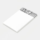Post-it® Motif Patchwork Noir & Blanc 02 (Incliné)