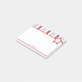 Post-it® Motif Patriotique Rouge Blanc et Bleu (Incliné)