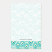 Post-it® Motif Peacock plumes (Devant)