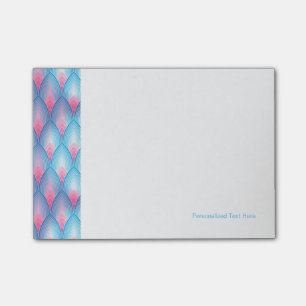 Post-it® Motif Pétal Turquoise Et Rose