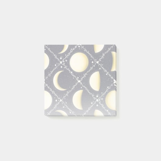 Post-it® Motif Phases de lune céleste (Devant)