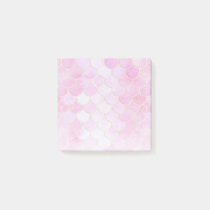 Post-it® Motif Pink Pastel & Gold Shimmer Mermaid