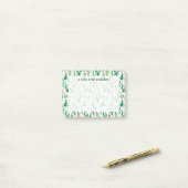 Post-it® Motif Plante de Cactus d'aquarelle (Sur un bureau)