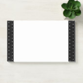 Post-it® Motif Pois minuscule noir et blanc Preppy (Bureau)