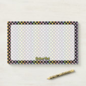 Post-it® Motif Pois Rainbow (Sur un bureau)