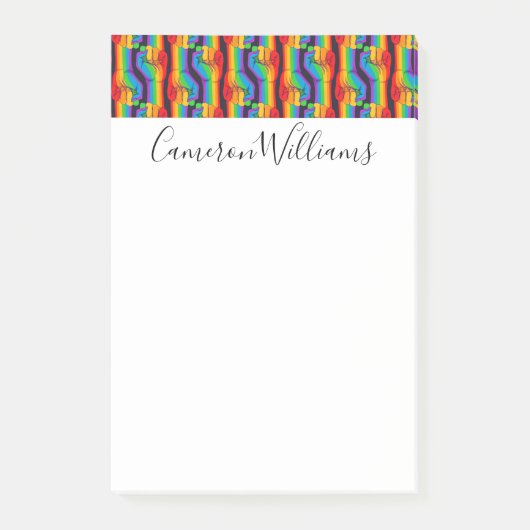 Post-it® Motif Rainbow Fist (Devant)