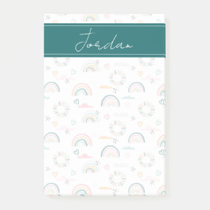 Post-it® Motif Rainbows & Hearts