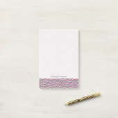 Post-it® Motif rayé 2 (Sur un bureau)