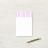 Post-it® Motif Rayures Rose Blanc 4" x 6" Stickies (Sur un bureau)