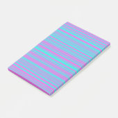 Post-it® Motif Rayures Rose Violet Bleu (Incliné)