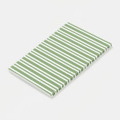 Post-it® Motif rayures vertes blanches (Incliné)