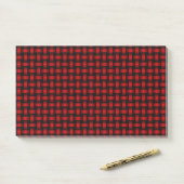 Post-it® Motif Red Black Weaver (Sur un bureau)