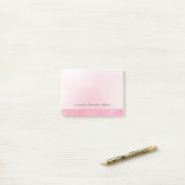 Post-it® Motif rose de dentelle d'aquarelle (Sur un bureau)