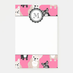 Post-it® Motif rose mignon de bouledogue français
